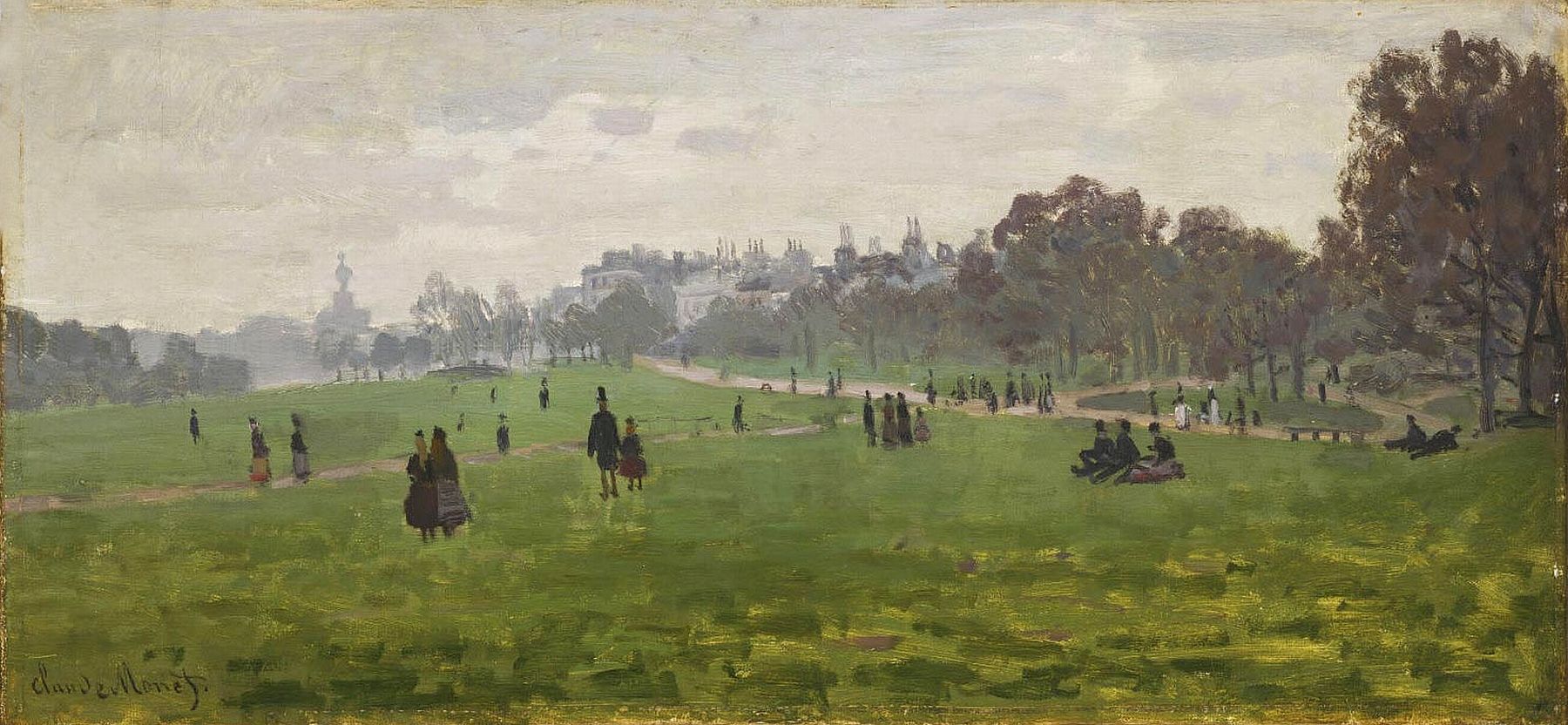 Green Park in London 1871